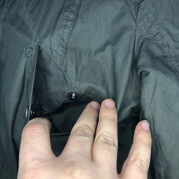 Forever 21 Olive Utility Jacket Sz Med - Picture 6 of 7